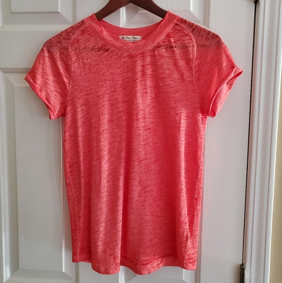 NWOT Free People We The Free Night Sky Crewneck T-Shirt Size M Red Venice - Picture 2 of 6